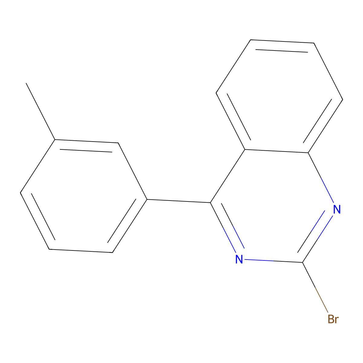2-Bromo-4-(3-tolyl)quinazoline molecular structure, CAS 1264037-50-4