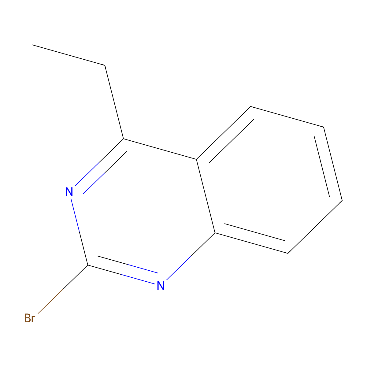 2-Bromo-4-ethylquinazoline molecular structure, CAS 1264037-52-6