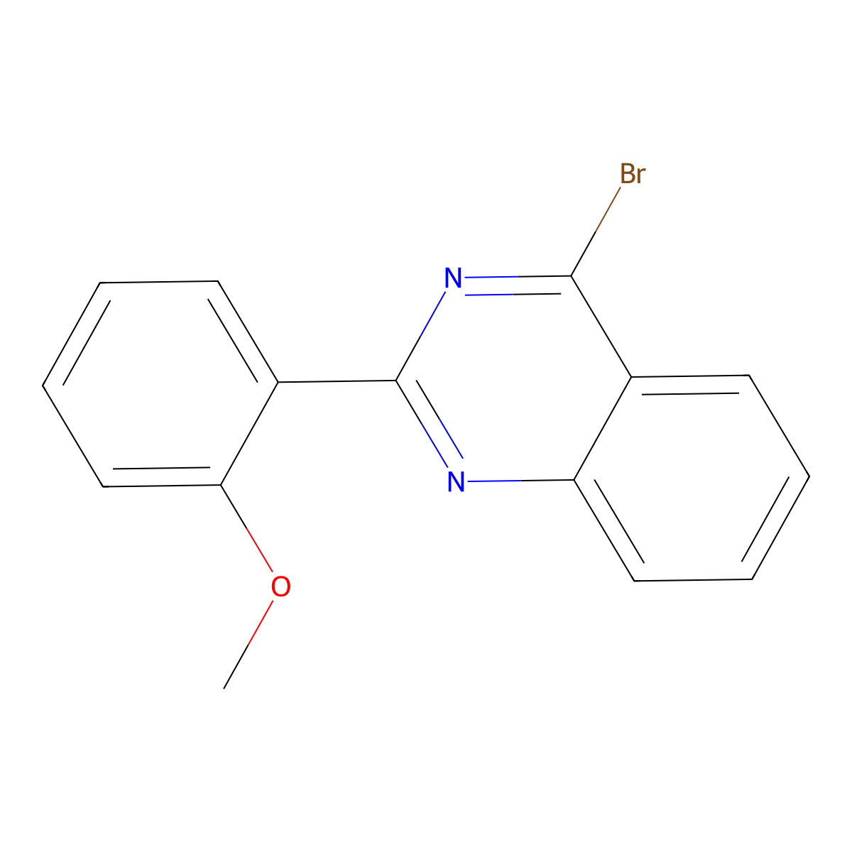 4-Bromo-2-(2-methoxyphenyl)quinazoline molecular structure, CAS 1264037-69-5