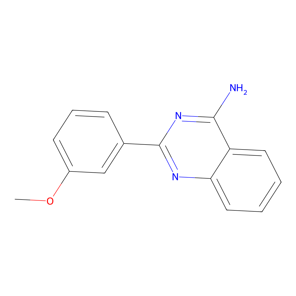 4-Amino-2-(3-methoxyphenyl)quinazoline molecular structure, CAS 1264037-73-1