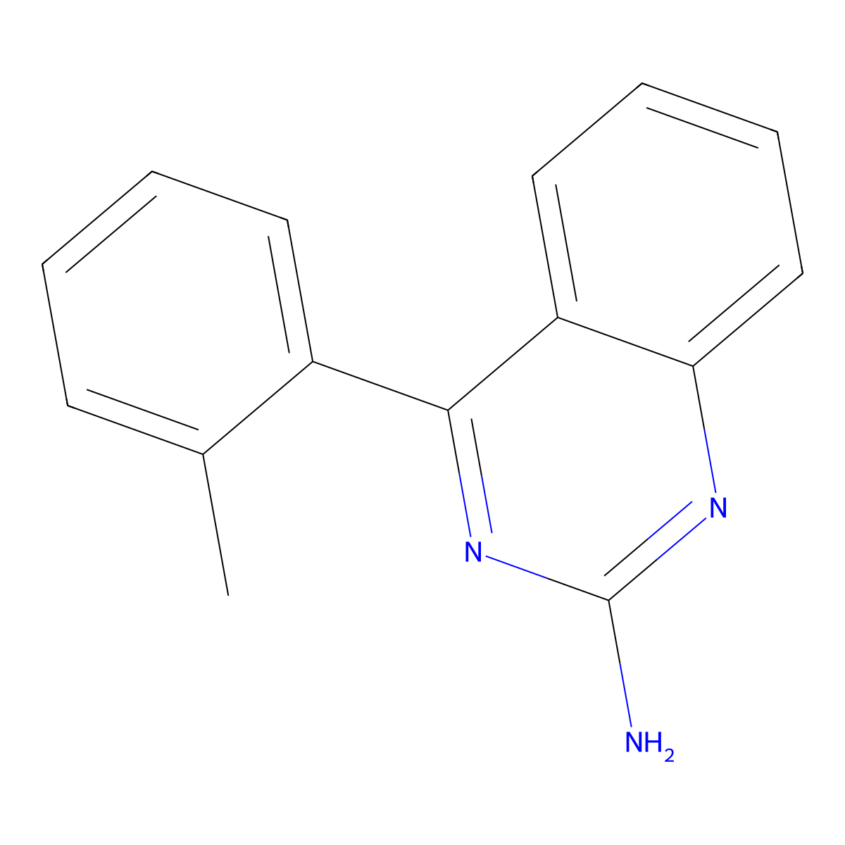 2-Amino-4-(2-tolyl)quinazoline molecular structure, CAS 1264037-84-4