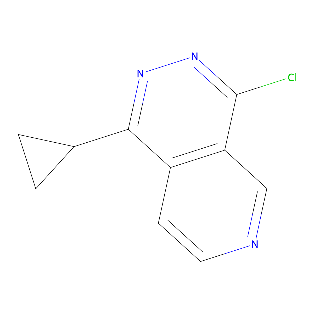 1-Chloro-4-cyclopropylpyrido[4,3-d]pyridazine molecular structure, CAS 1264037-94-6