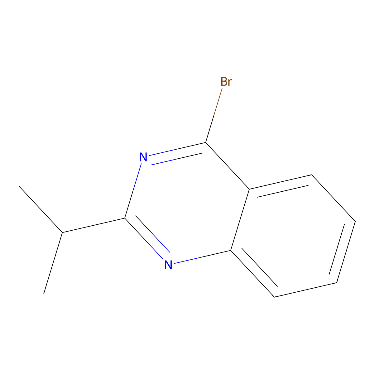 4-Bromo-2-(iso-propyl)quinazoline molecular structure, CAS 1264038-27-8