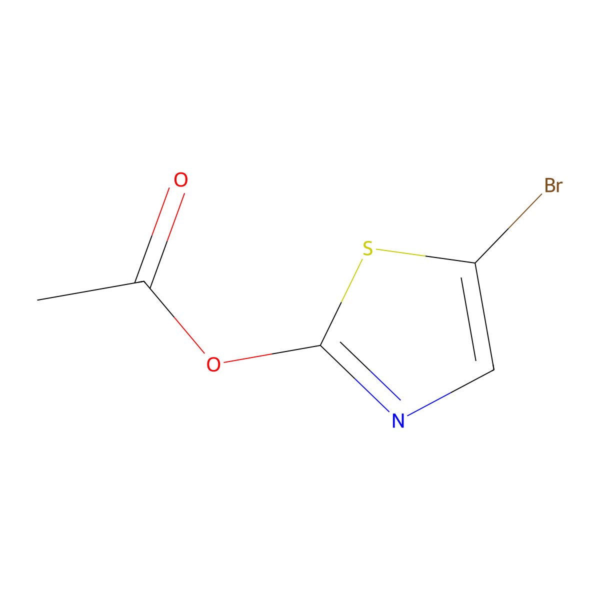 5-Bromo-2-acetoxythiazole molecular structure, CAS 1264038-50-7