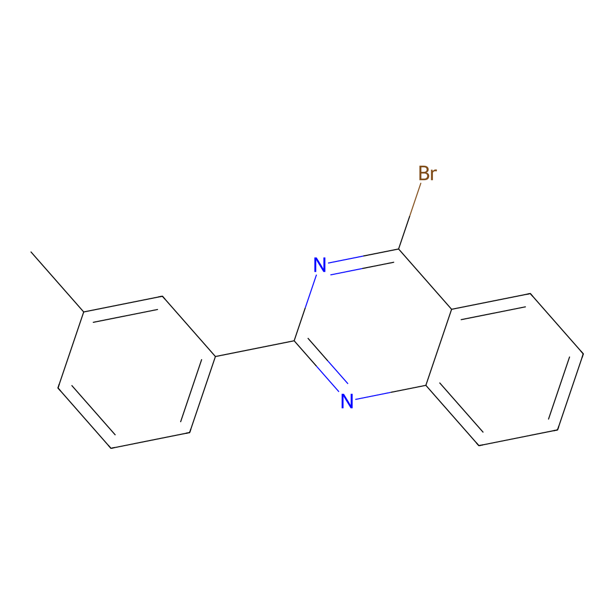 4-Bromo-2-(3-tolyl)quinazoline molecular structure, CAS 1264038-93-8