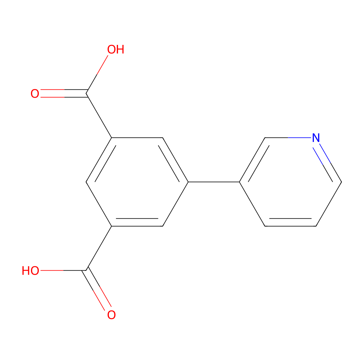 5-(Pyridin-3-yl)isophthalic acid molecular structure, CAS 1264068-70-3