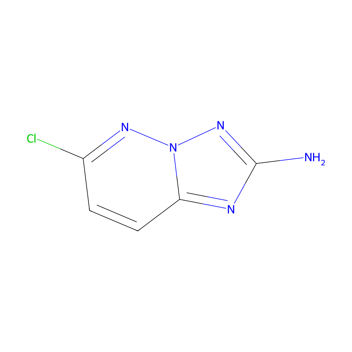 6-Chloro-(1,2,4)triazolo(1,5-b)pyridazin-2-amine molecular structure, CAS 1264090-67-6