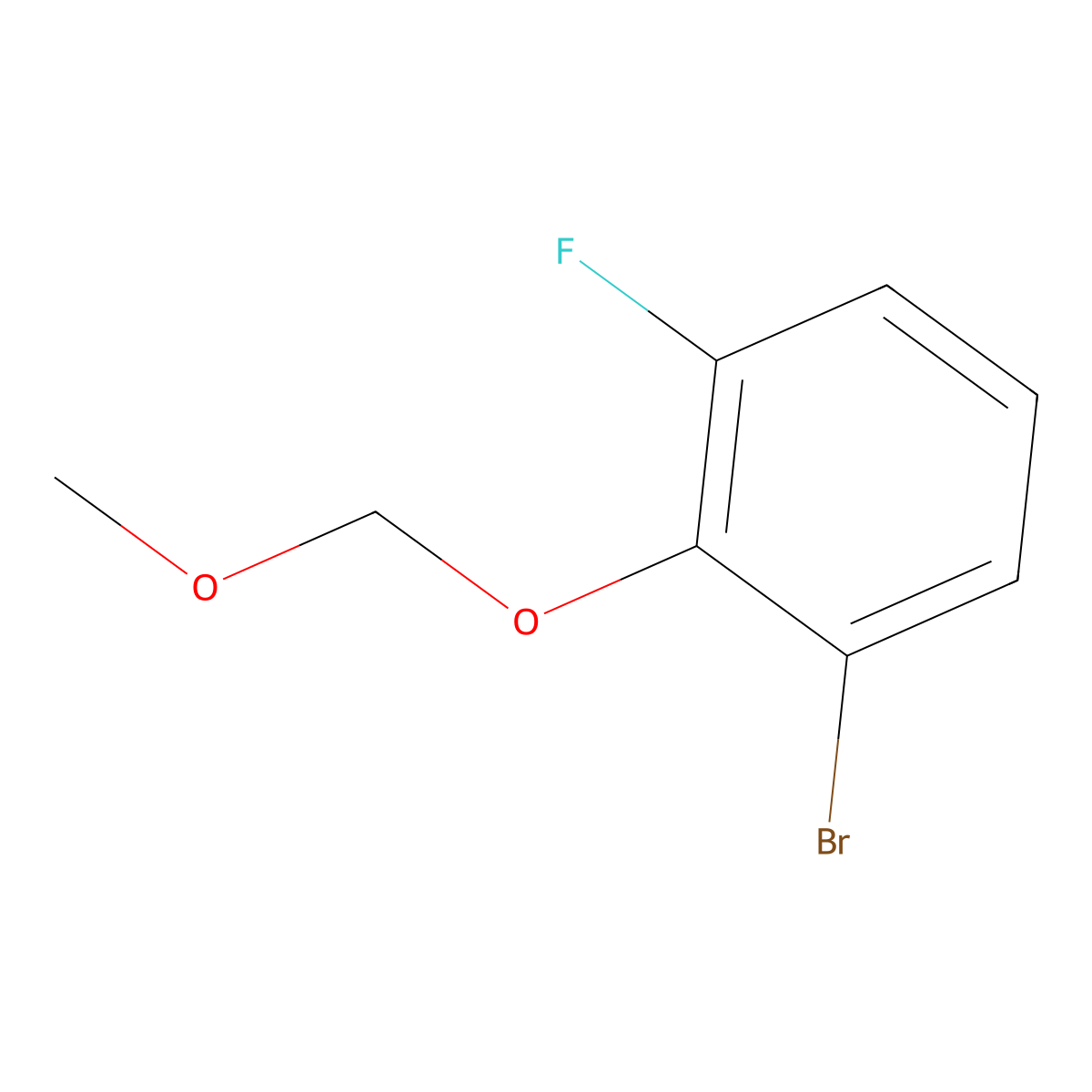 1-Bromo-3-fluoro-2-(methoxymethoxy)benzene molecular structure, CAS 126412-18-8