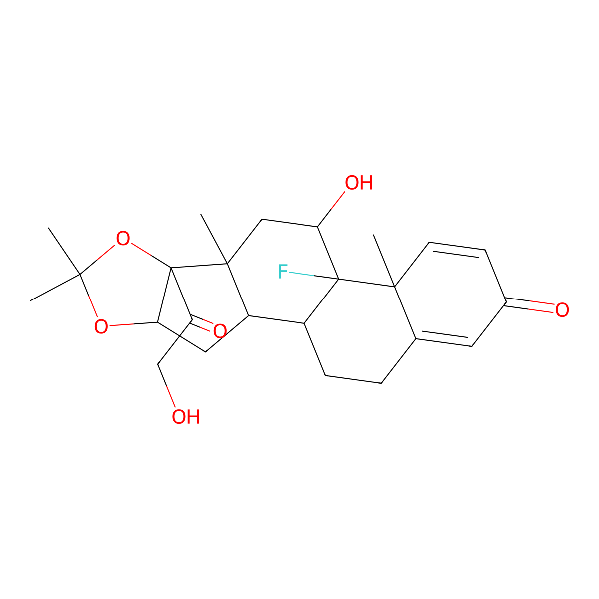 Neomycin Sulfate; Nystatin; Thiostrepton; Triamcinolone Acetonide molecular structure, CAS 1264131-86-3