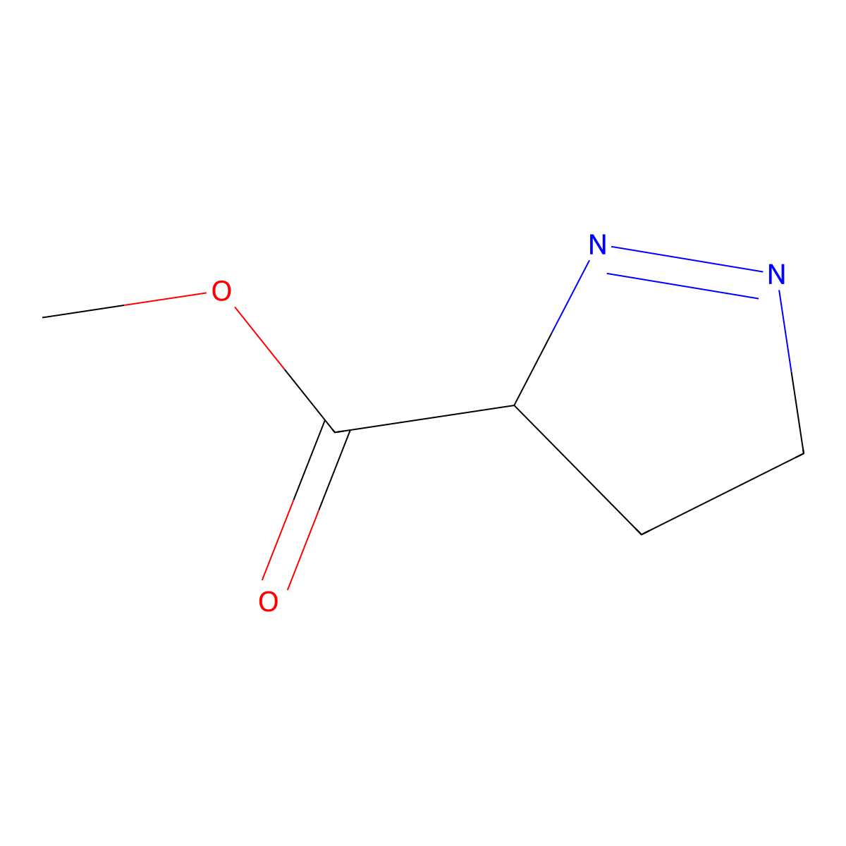 methyl 4,5-dihydro-3H-pyrazole-3-carboxylate molecular structure, CAS 126416-41-9