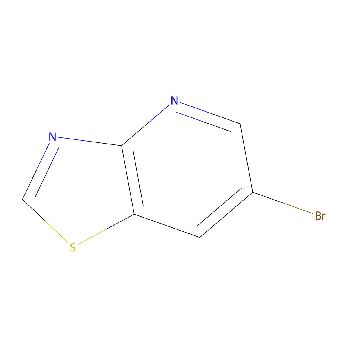 6-Bromothiazolo[4,5-b]pyridine molecular structure, CAS 1264193-12-5