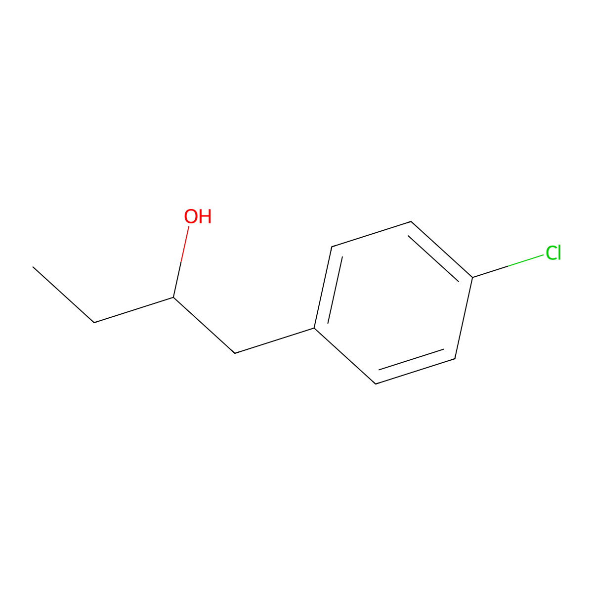 1-(4-Chlorophenyl)-2-butanol molecular structure, CAS 126435-92-5