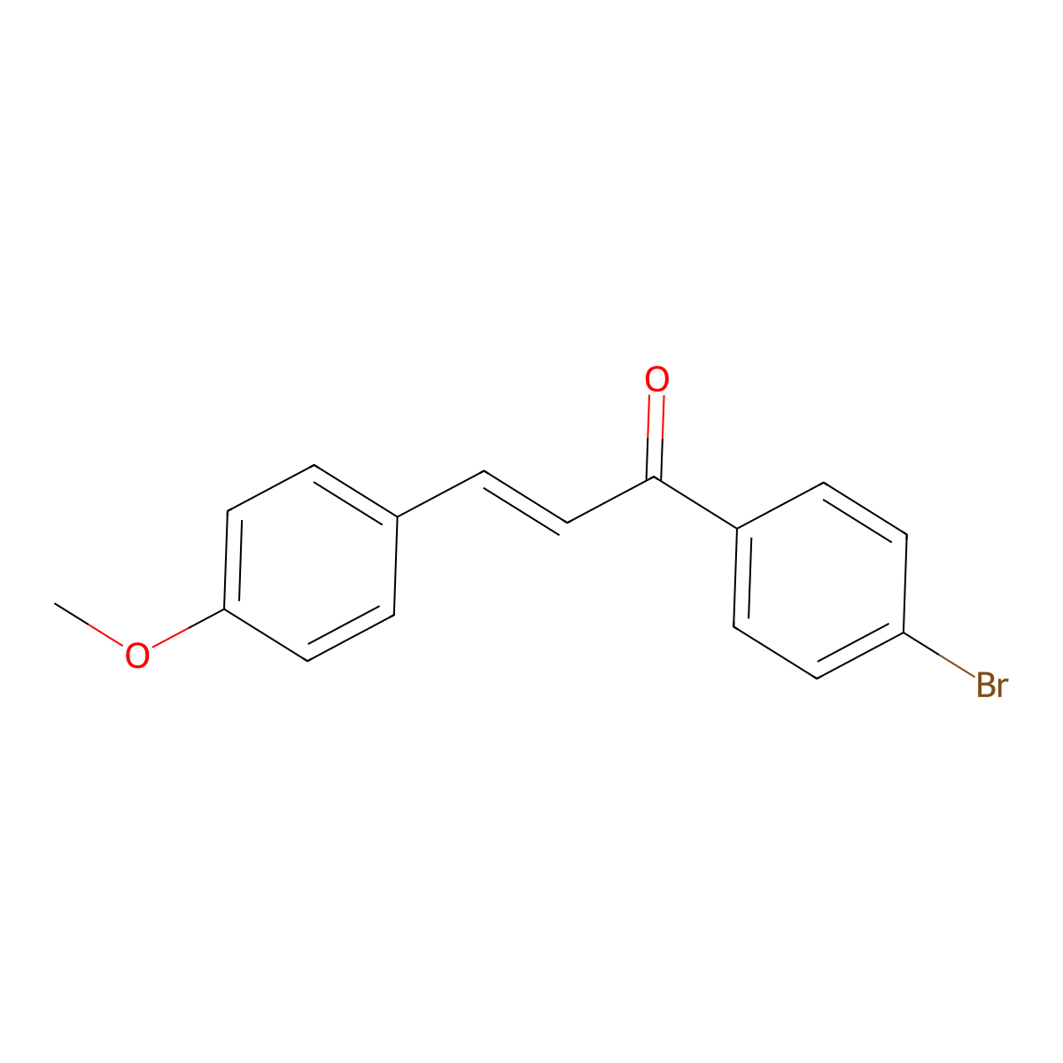 4'-Bromo-4-methoxychalcone molecular structure, CAS 126443-12-7