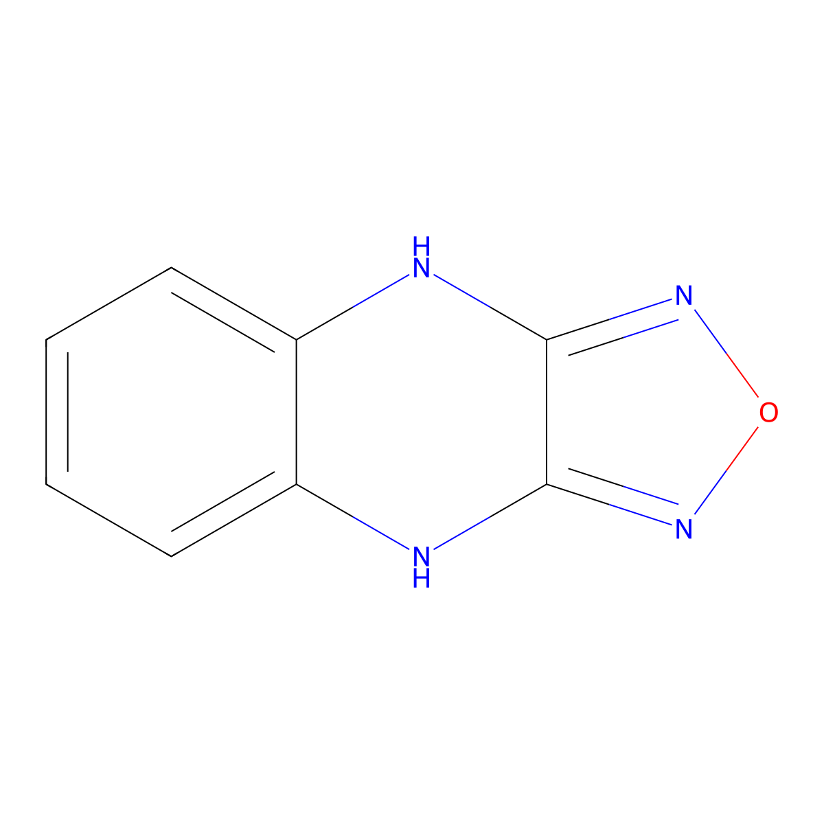 1,3-Dihydro[1,2,5]oxadiazolo[3,4-B]quinoxaline molecular structure, CAS 126448-27-9