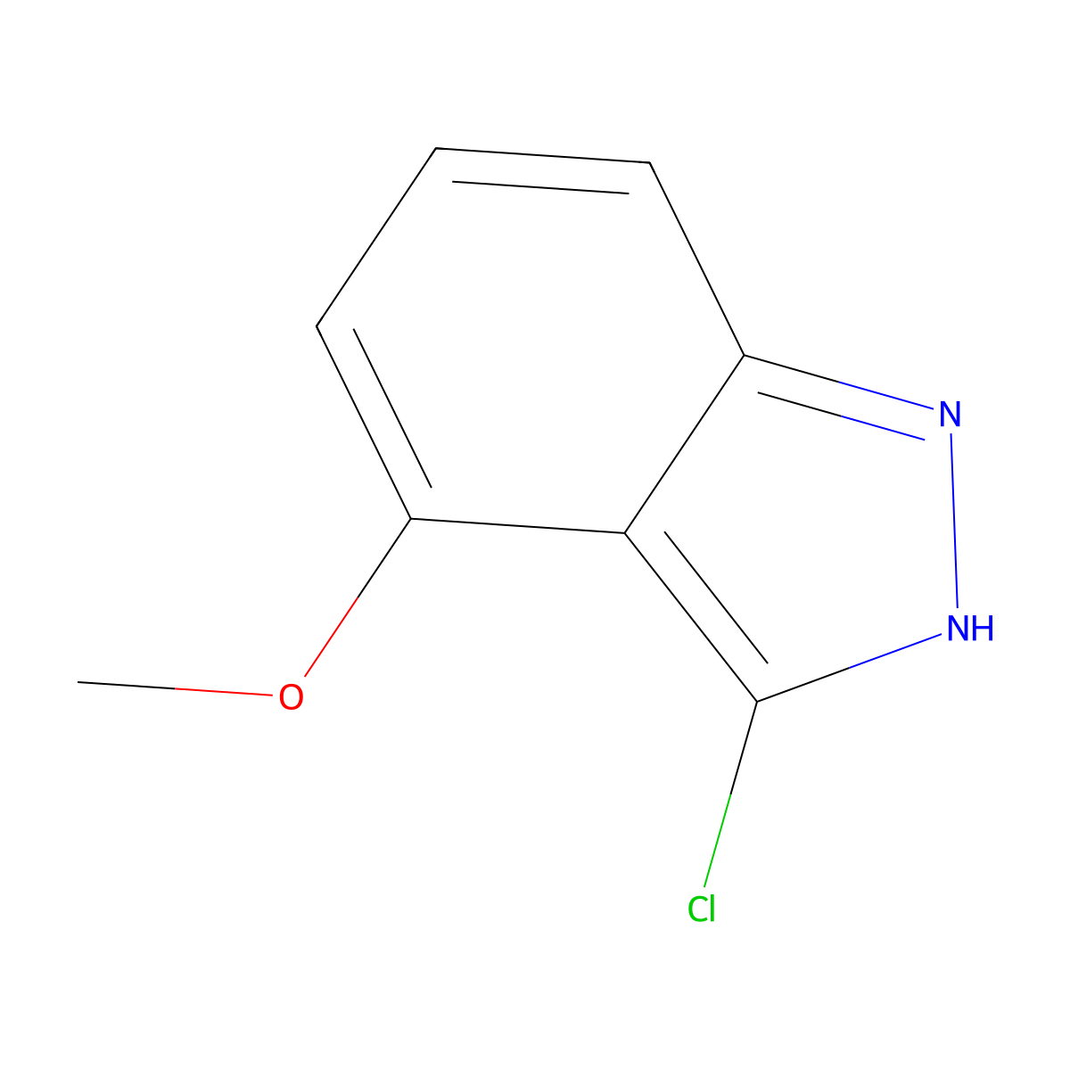 3-Chloro-4-methoxy-1H-indazole molecular structure, CAS 1264481-58-4