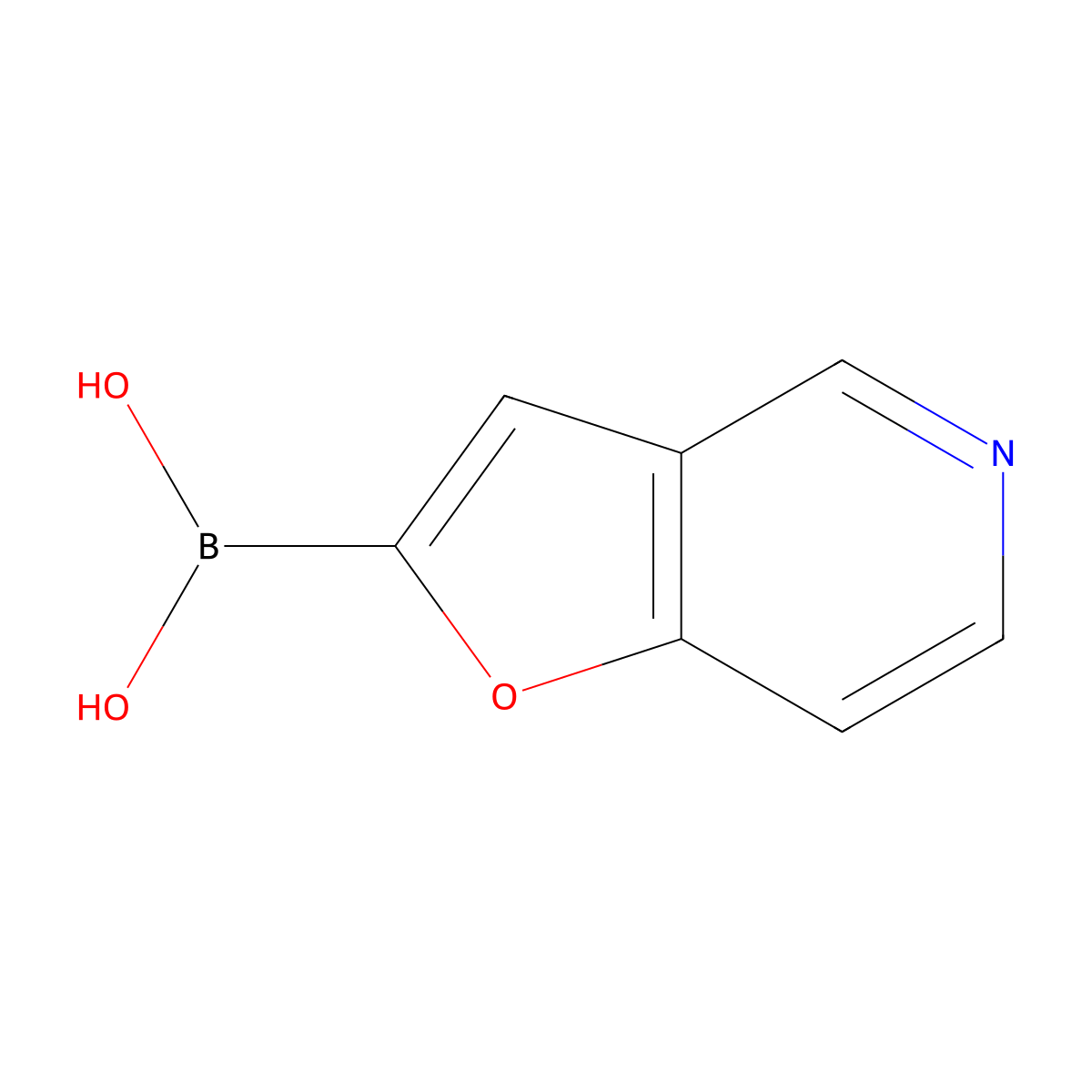 (Furo(3,2-c)pyridin-2-yl)boronic acid molecular structure, CAS 1264511-67-2