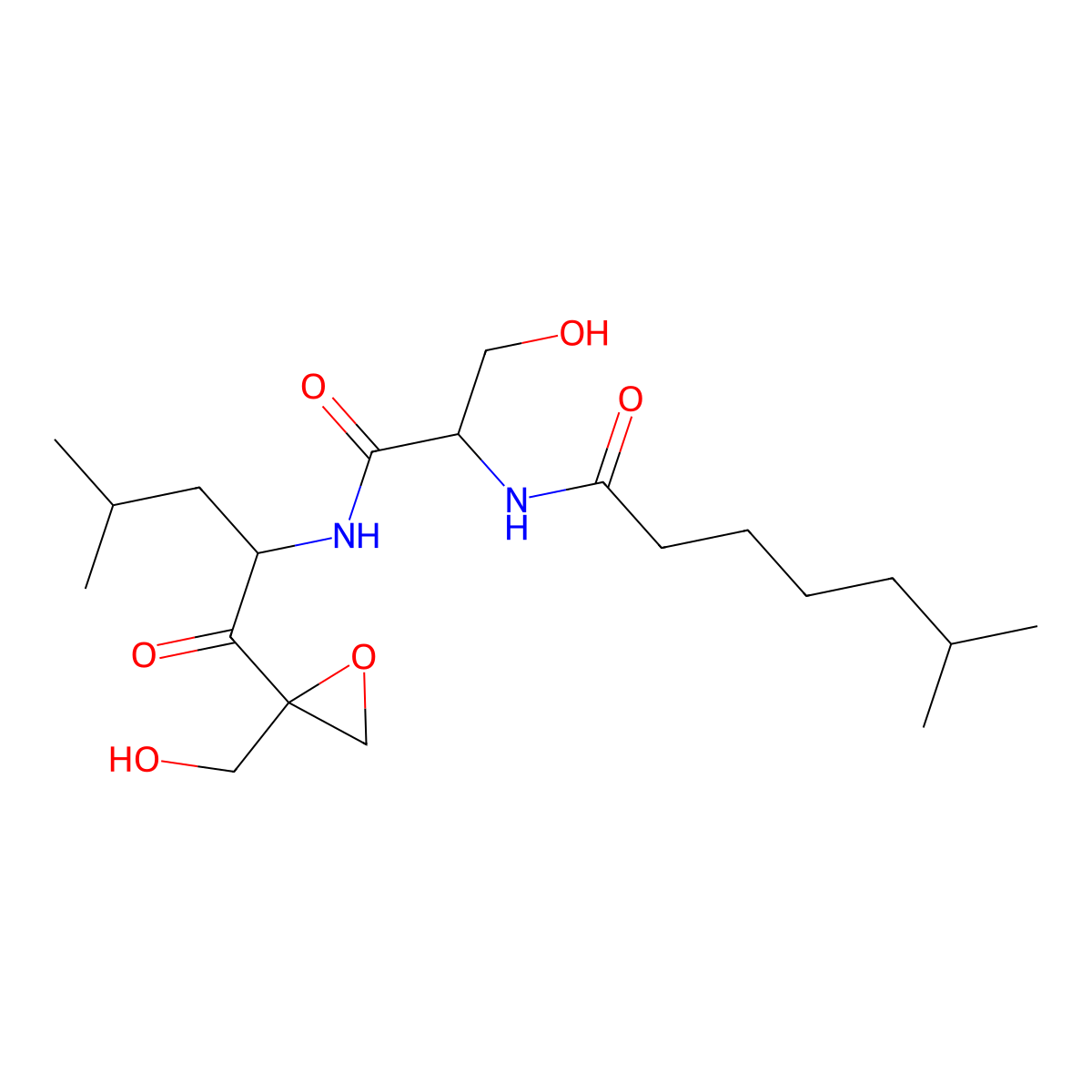 Dihydroeponemycin molecular structure, CAS 126463-64-7