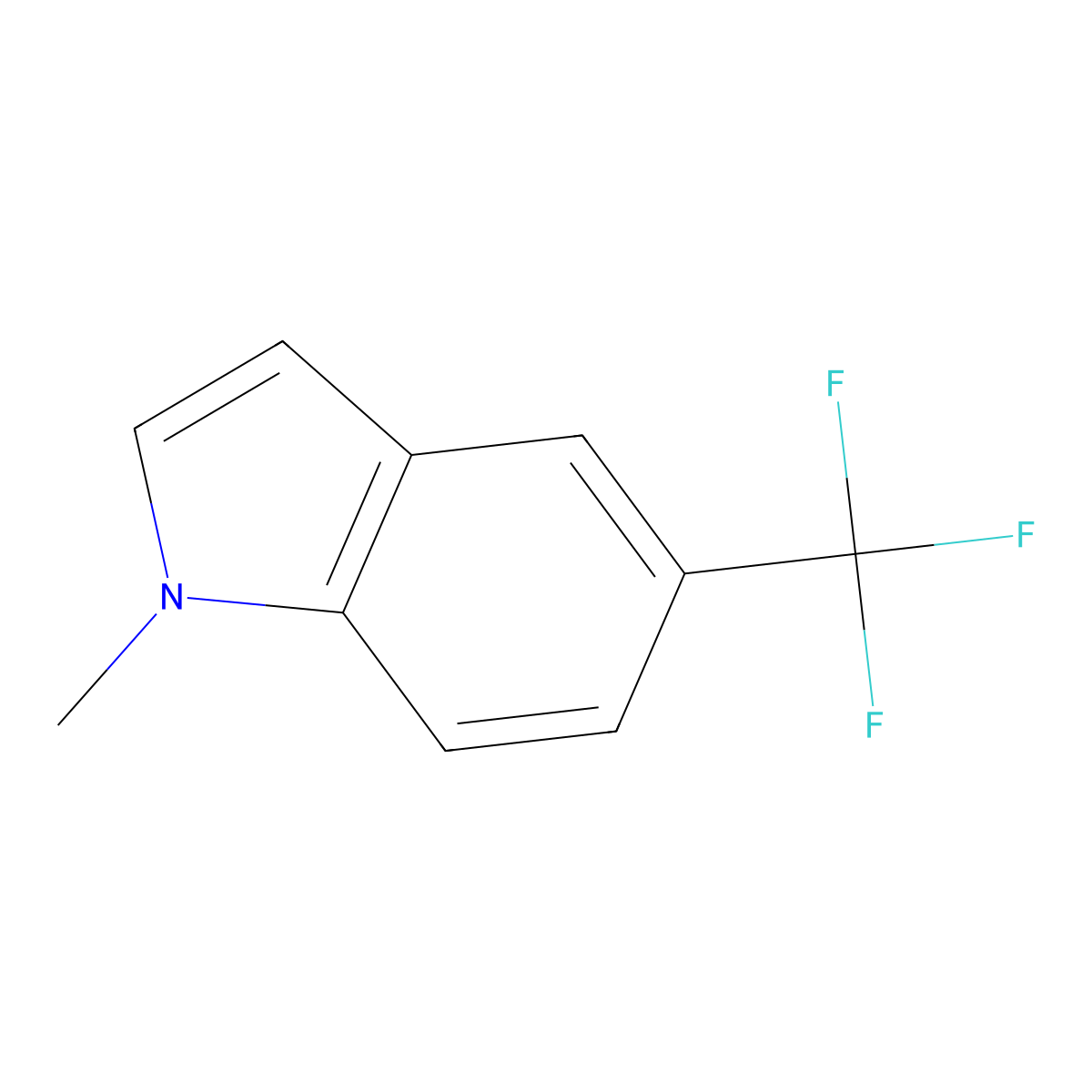 1-Methyl-5-(trifluoromethyl)-1H-indole molecular structure, CAS 1264670-41-8