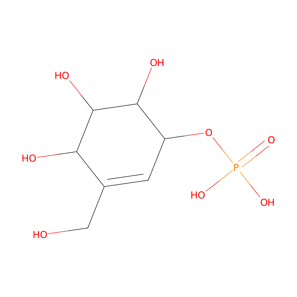 Valienol 1-phosphate molecular structure, CAS 1264709-36-5