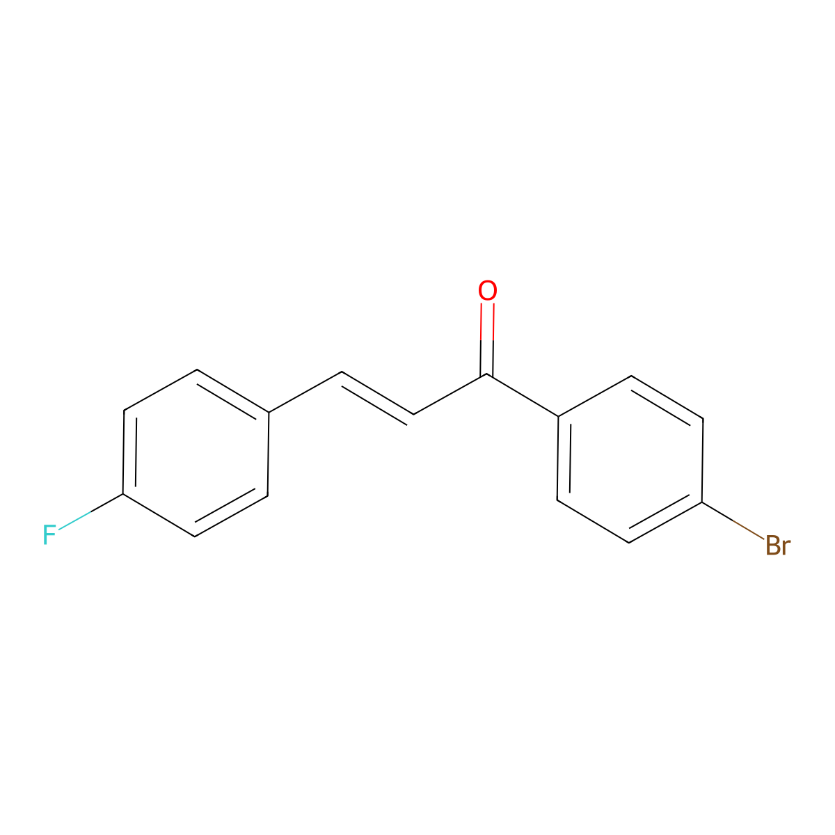 4-Fluoro-4'-bromochalcone molecular structure, CAS 126473-61-8