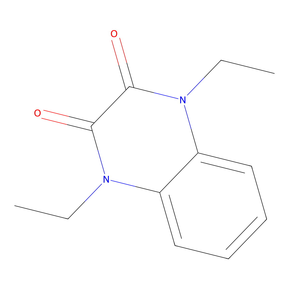 1,4-Diethylquinoxaline-2,3-dione molecular structure, CAS 126473-65-2