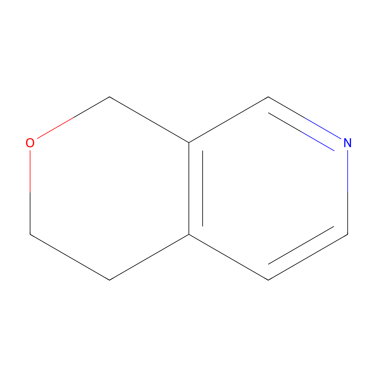 3,4-dihydro-1H-pyrano[3,4-c]pyridine molecular structure, CAS 126474-00-8