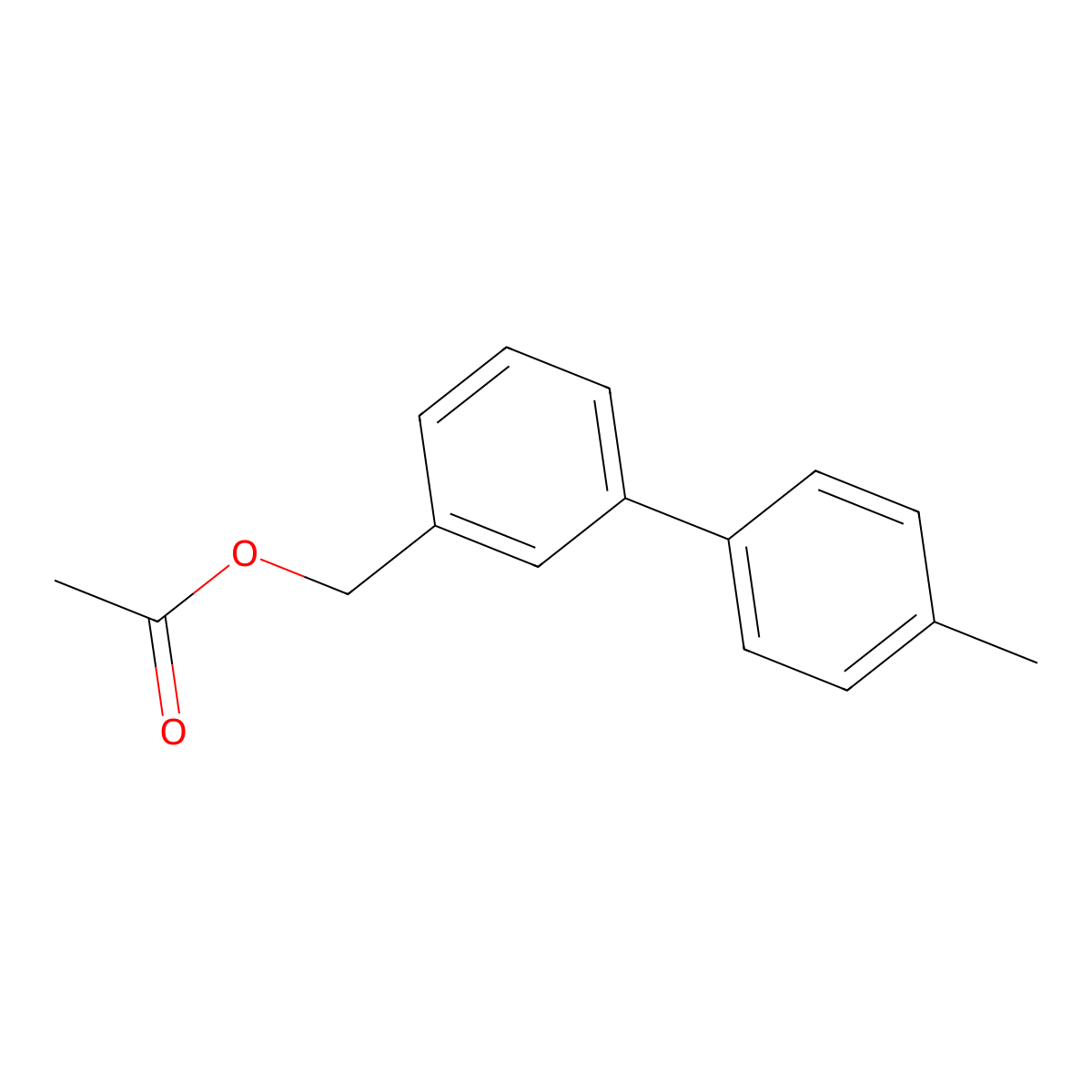 4-'Methyl-[1'1-biphenyl]-3-yl)methyl acetate molecular structure, CAS 126485-54-9