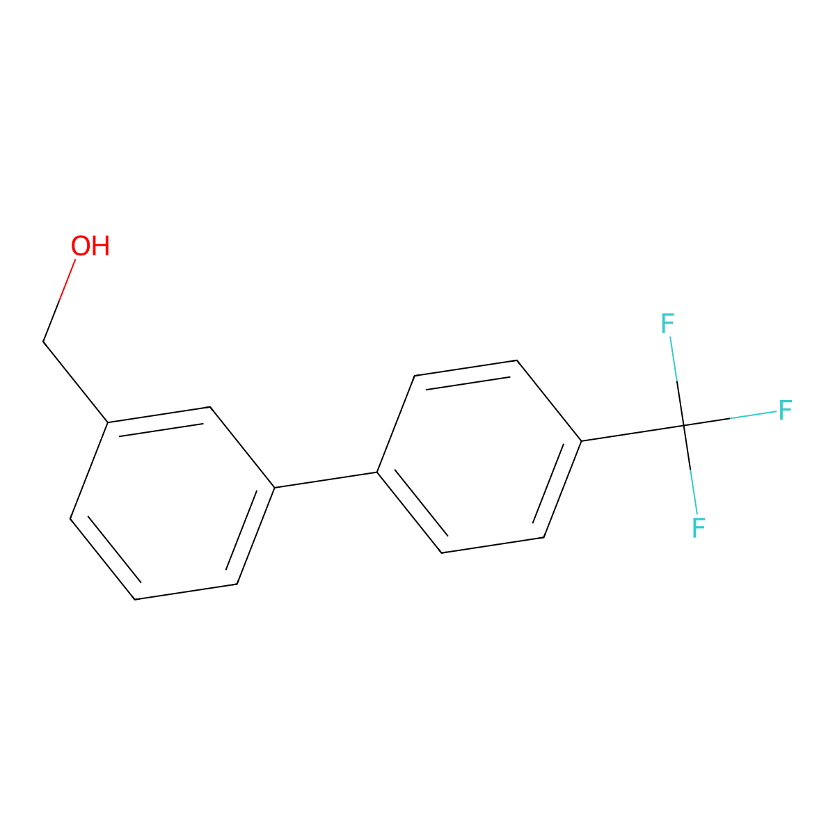 4'-(Trifluoromethyl)[1,1'-biphenyl]-3-methanol molecular structure, CAS 126485-55-0