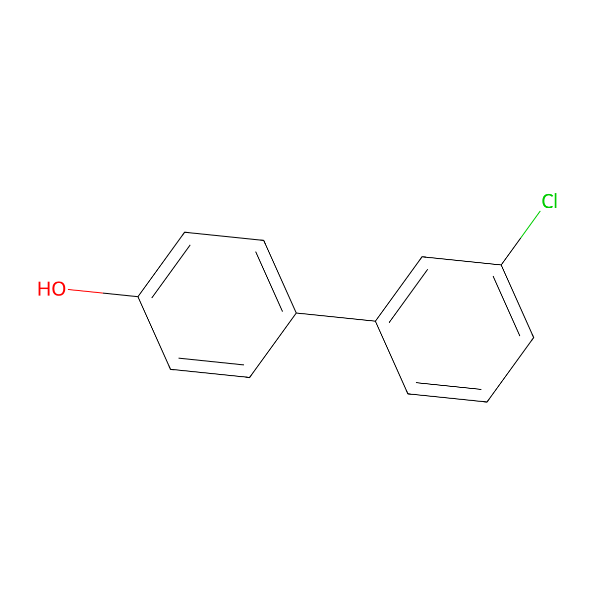 4-(3-Chlorophenyl)phenol molecular structure, CAS 126485-57-2