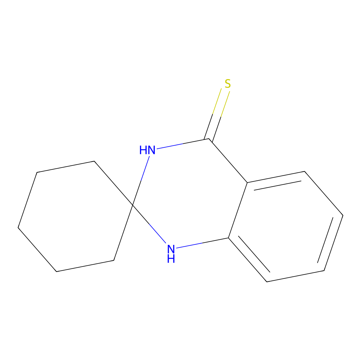1'H-spiro[cyclohexane-1,2'-quinazoline]-4'-thiol molecular structure, CAS 126492-23-7