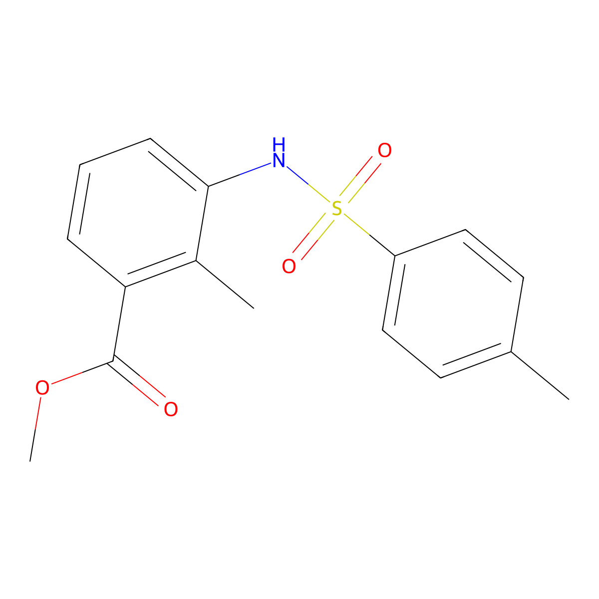 Methyl 2-Methyl-3-(4-methylphenylsulfonamido)benzoate molecular structure, CAS 126494-76-6