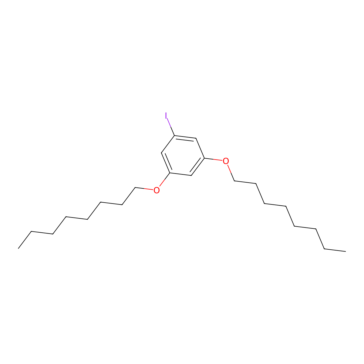 1-Iodo-3,5-bis(octyloxy)benzene molecular structure, CAS 1264968-31-1