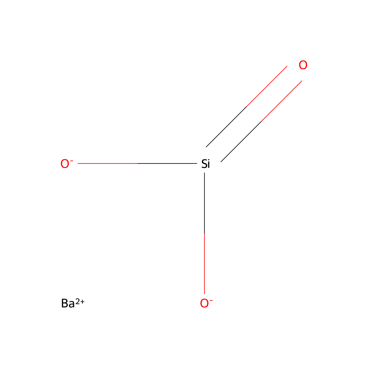 Barium silicate molecular structure, CAS 12650-28-1