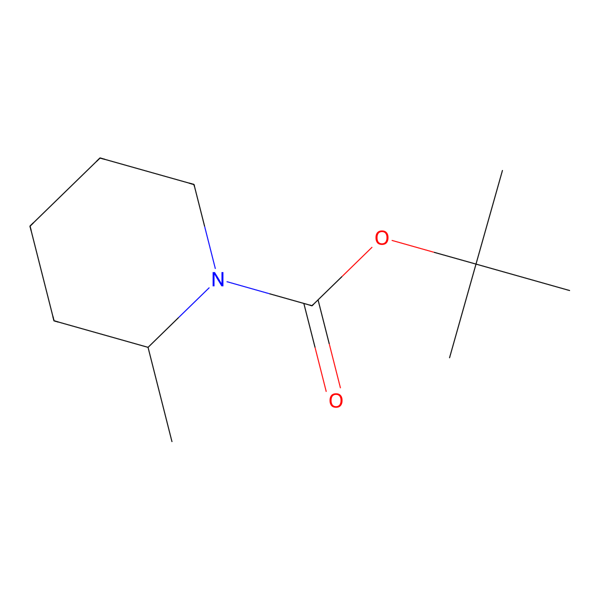 N-Boc-2-Methyl-Piperidine molecular structure, CAS 126503-04-6
