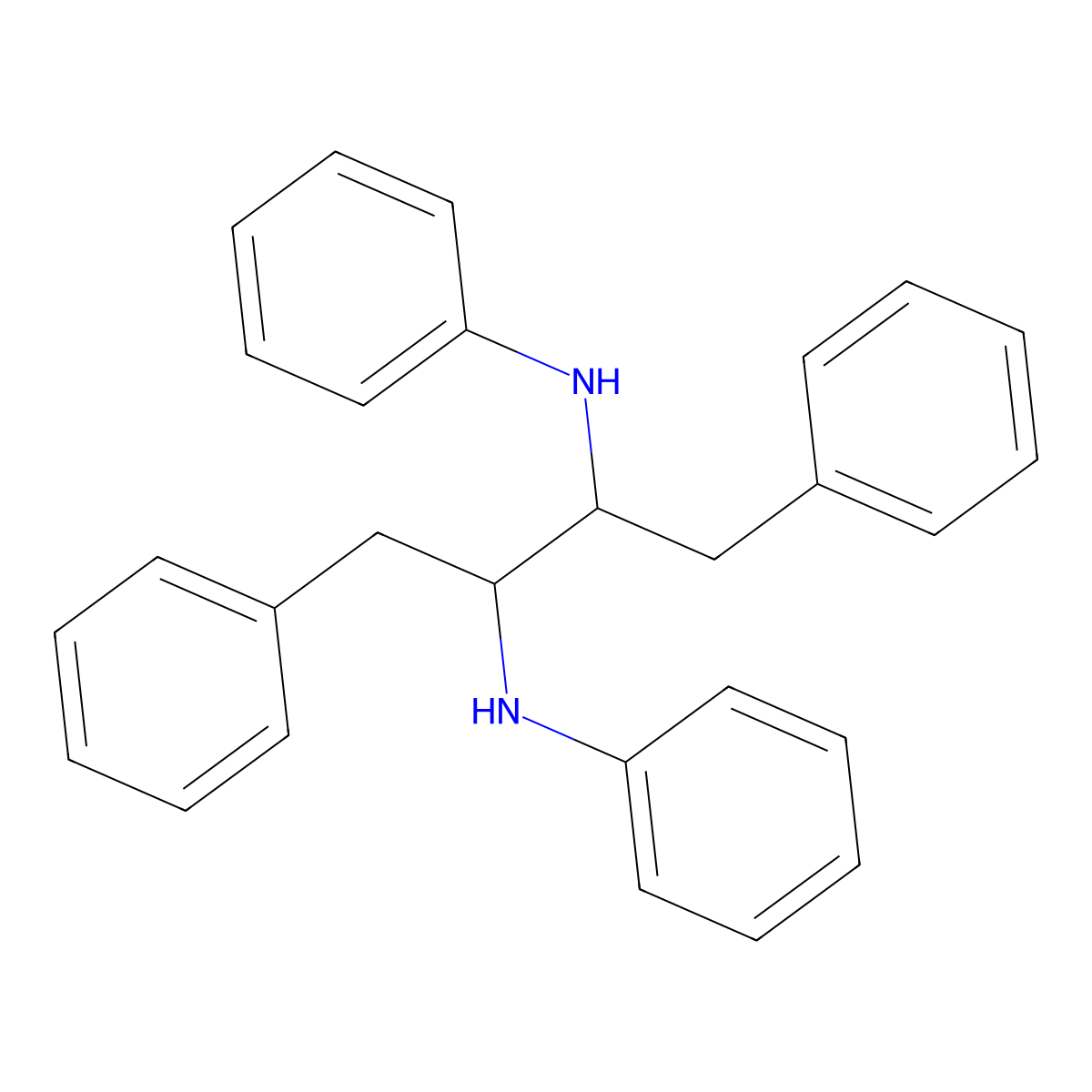 N-[1,4-Diphenyl-3-(phenylamino)butan-2-yl]aniline molecular structure, CAS 126503-85-3
