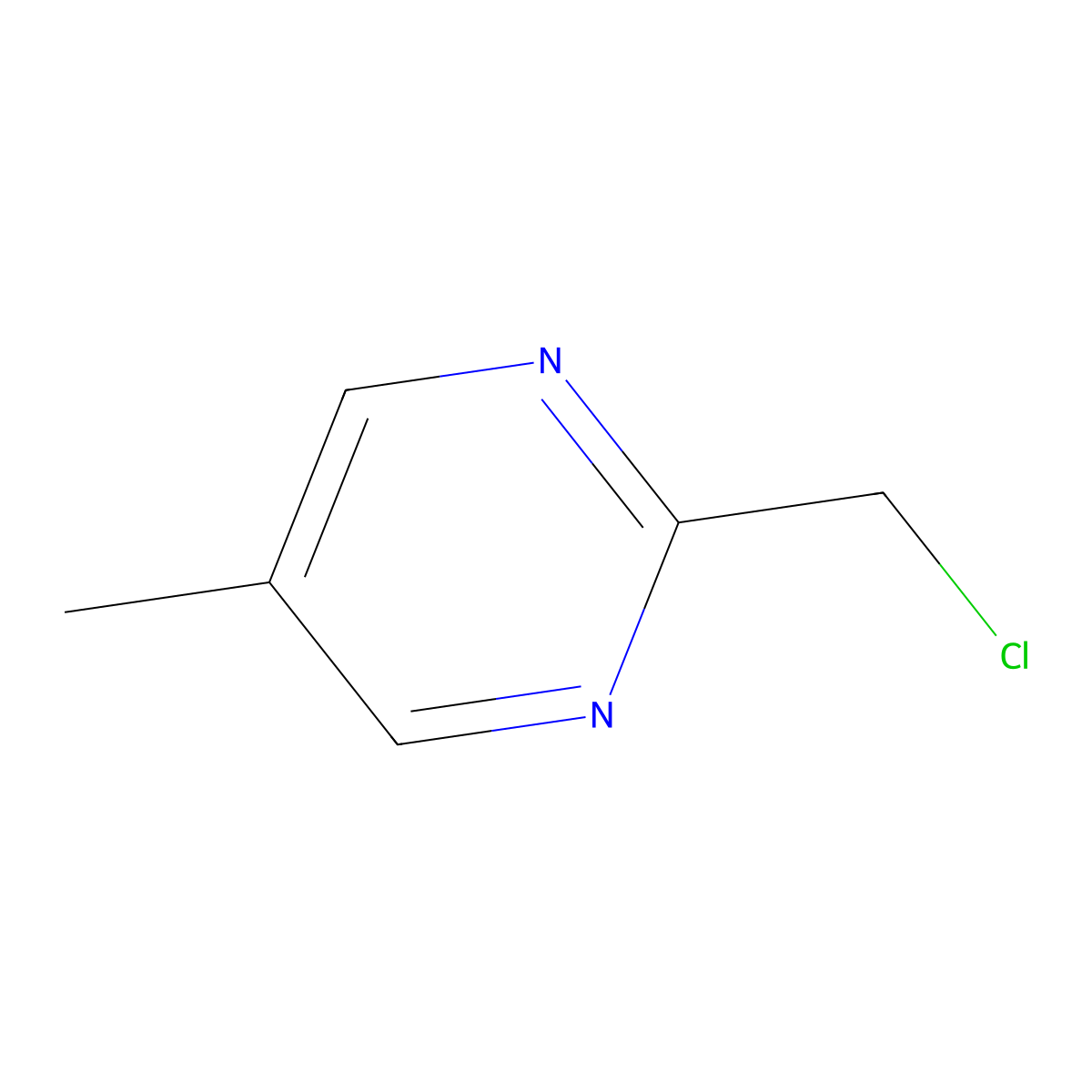 2-(Chloromethyl)-5-methylpyrimidine molecular structure, CAS 126504-85-6