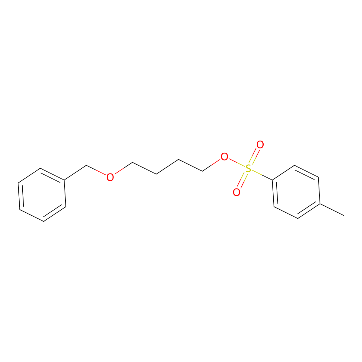 4-(Benzyloxy)butyl 4-methylbenzene-1-sulfonate molecular structure, CAS 126519-79-7