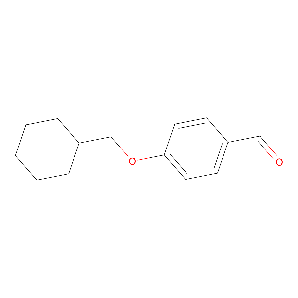 4-(Cyclohexylmethoxy)benzaldehyde molecular structure, CAS 126521-53-7