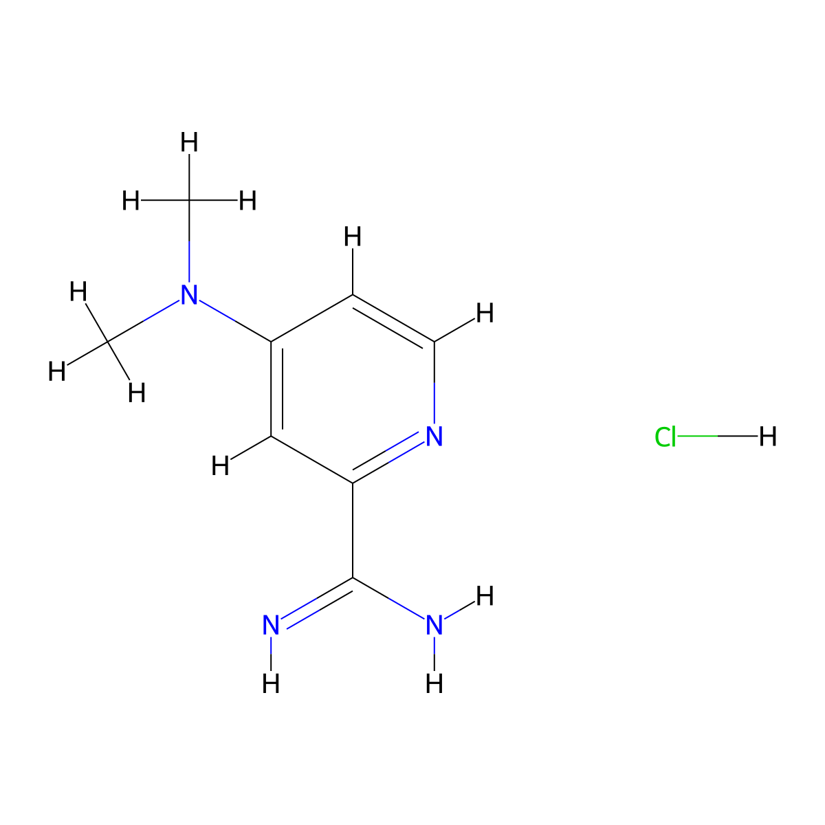 4-(Dimethylamino)picolinimidamide hydrochloride molecular structure, CAS 1265215-46-0