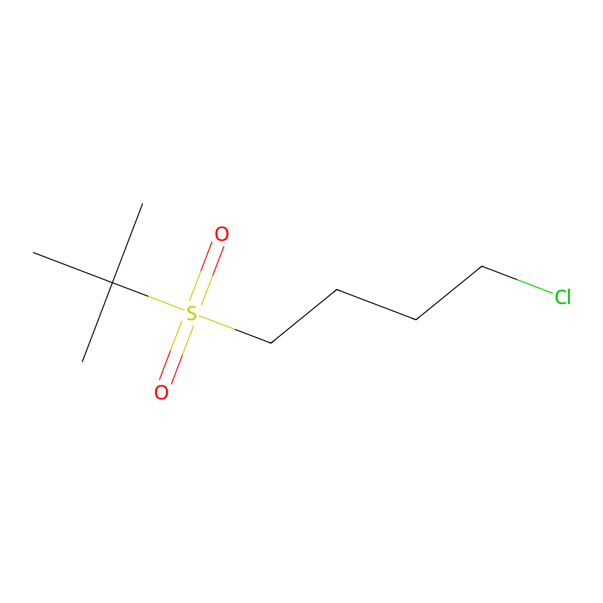 1-(Tert-butylsulfonyl)-4-chlorobutane molecular structure, CAS 126526-61-2