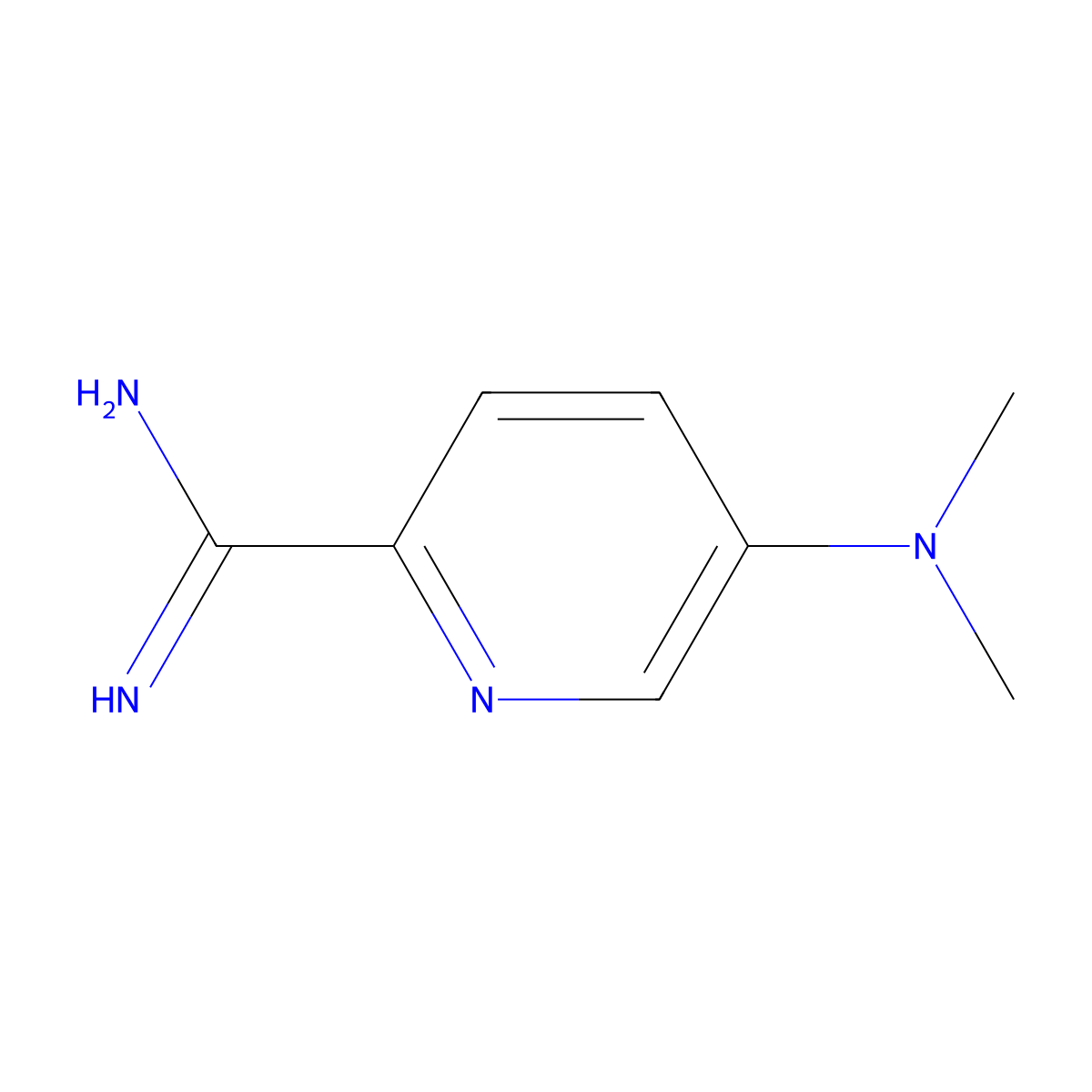 5-(Dimethylamino)pyridine-2-carboximidamide molecular structure, CAS 1265277-51-7