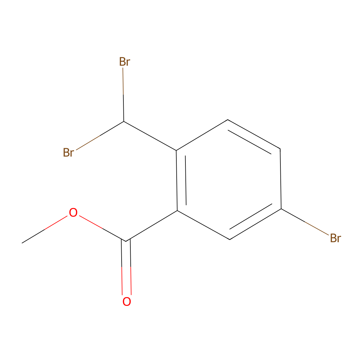 Methyl 5-bromo-2-(dibromomethyl)benzoate molecular structure, CAS 1265286-99-4