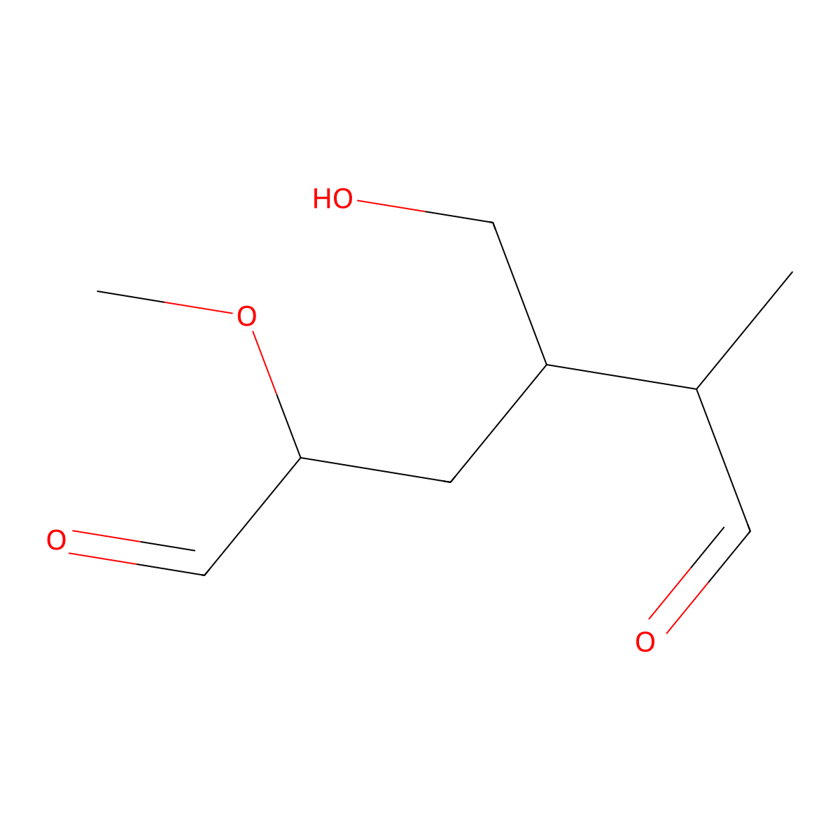 Dialdehyde starch molecular structure, CAS 12653-84-8