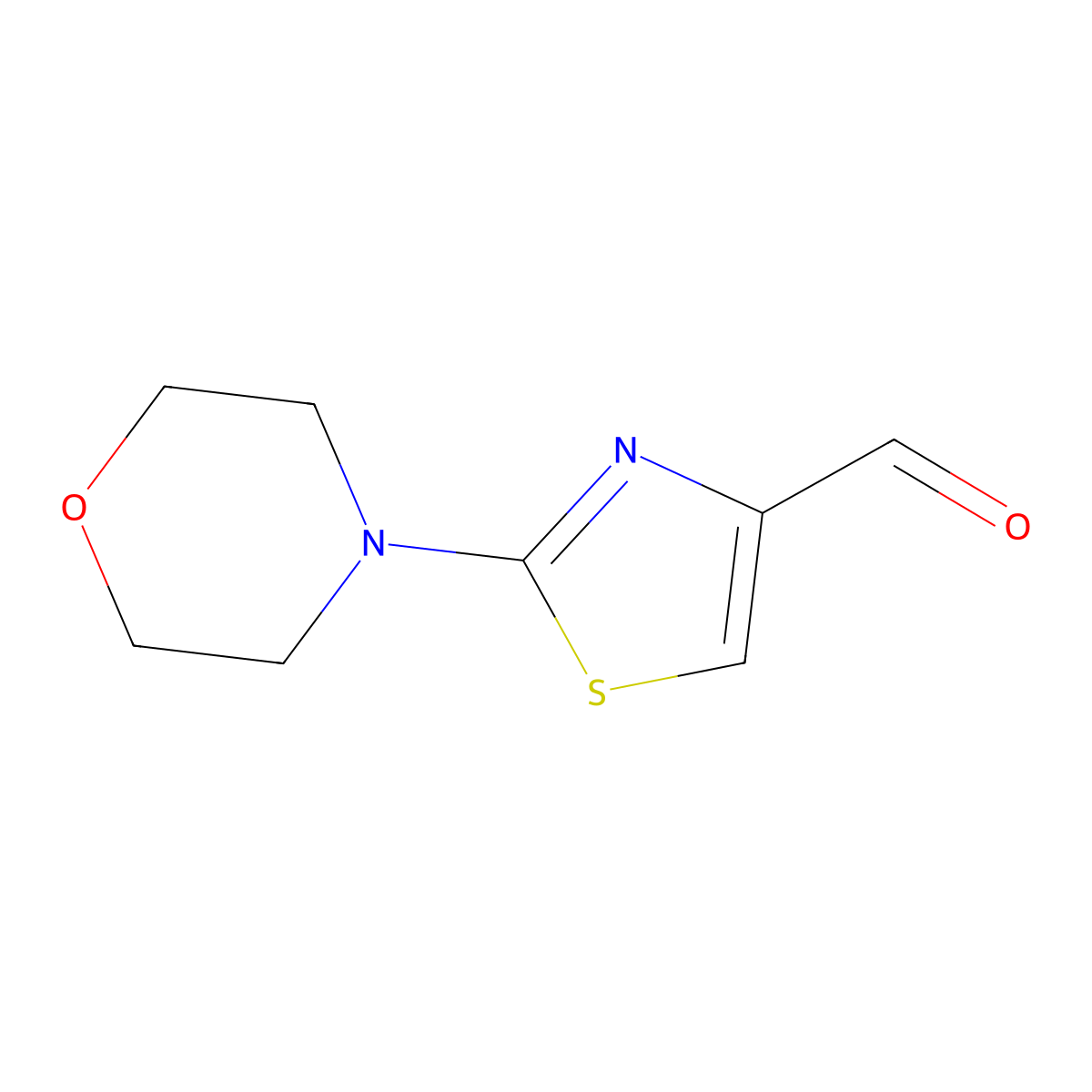 2-Morpholinothiazole-4-carbaldehyde molecular structure, CAS 126533-97-9