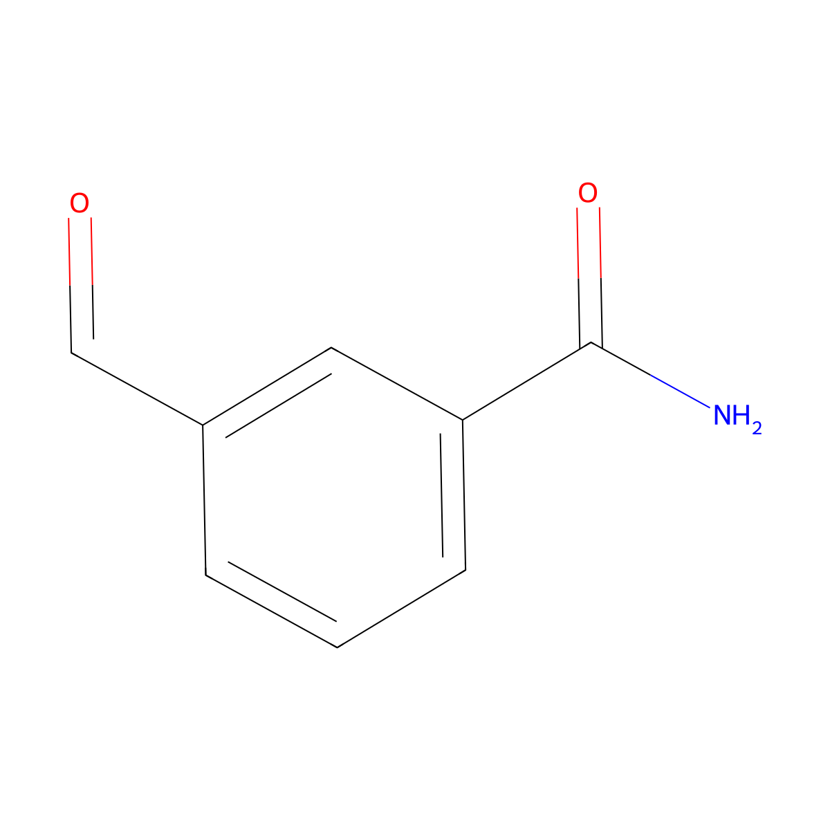 3-Formylbenzamide molecular structure, CAS 126534-87-0
