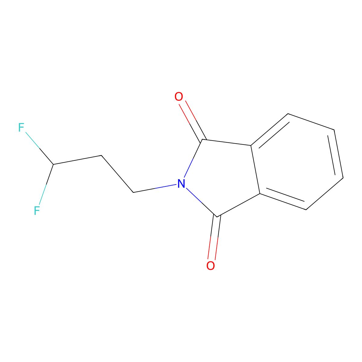 2-(3,3-Difluoropropyl)isoindoline-1,3-dione molecular structure, CAS 1265341-16-9