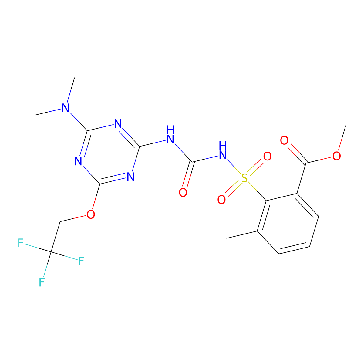 Triflusulfuron-methyl molecular structure, CAS 126535-15-7