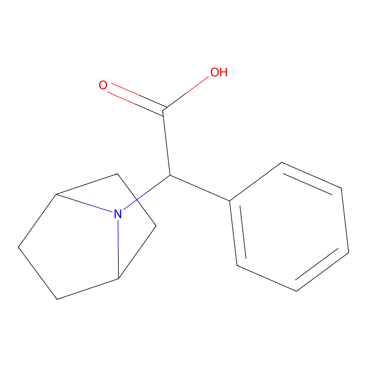 2-(7-Azabicyclo[2.2.1]heptan-7-yl)-2-phenylacetic acid molecular structure, CAS 1265509-95-2