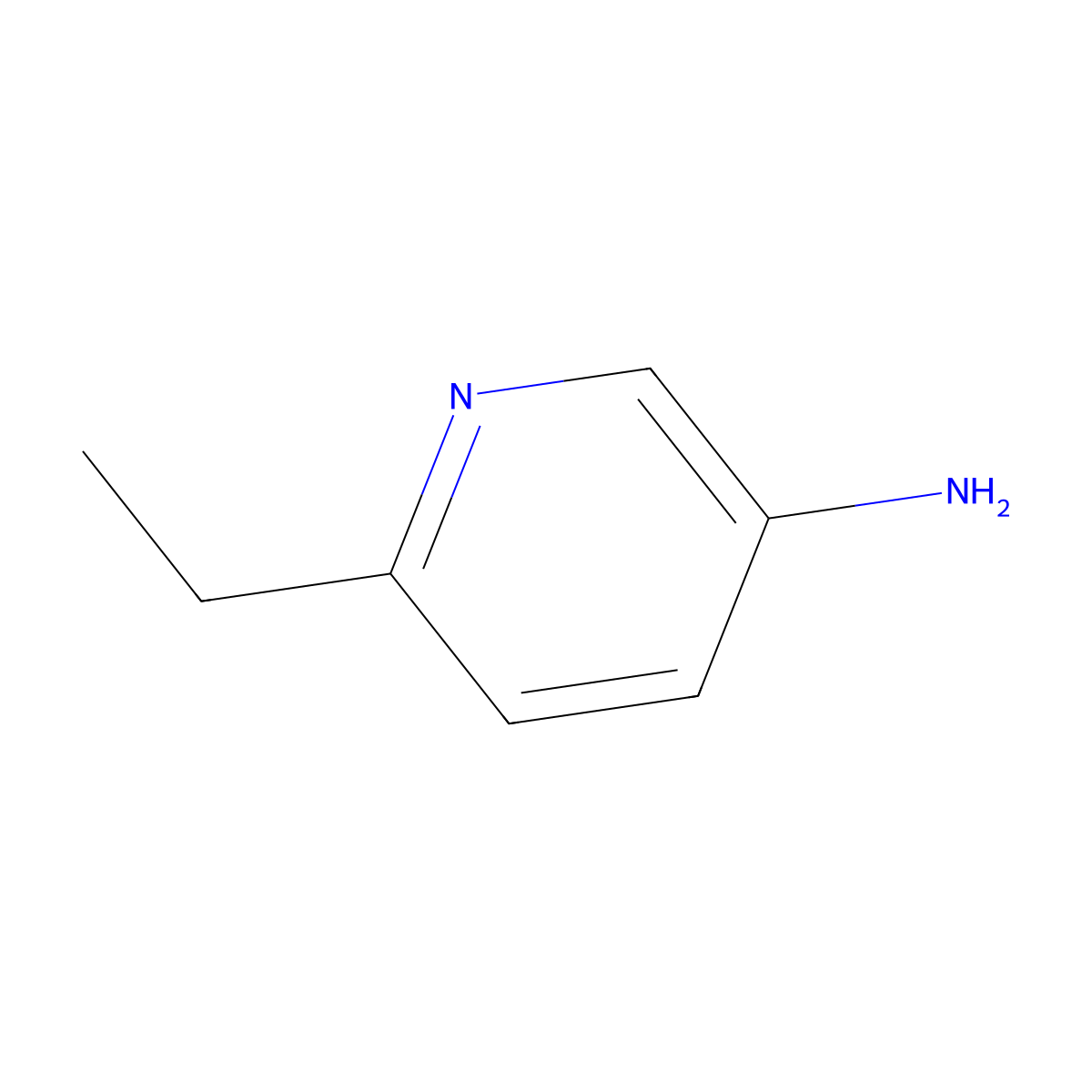 6-Ethylpyridin-3-amine molecular structure, CAS 126553-00-2