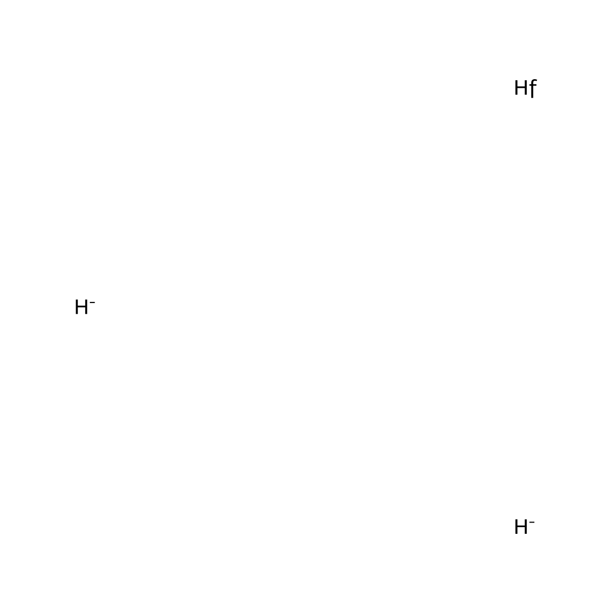 Hafnium dihydride molecular structure, CAS 12656-74-5